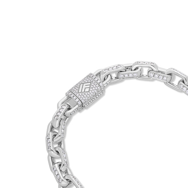 Diamond Odin Link Bracelet (8mm)