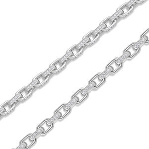 Diamond Odin Link Bracelet (8mm)