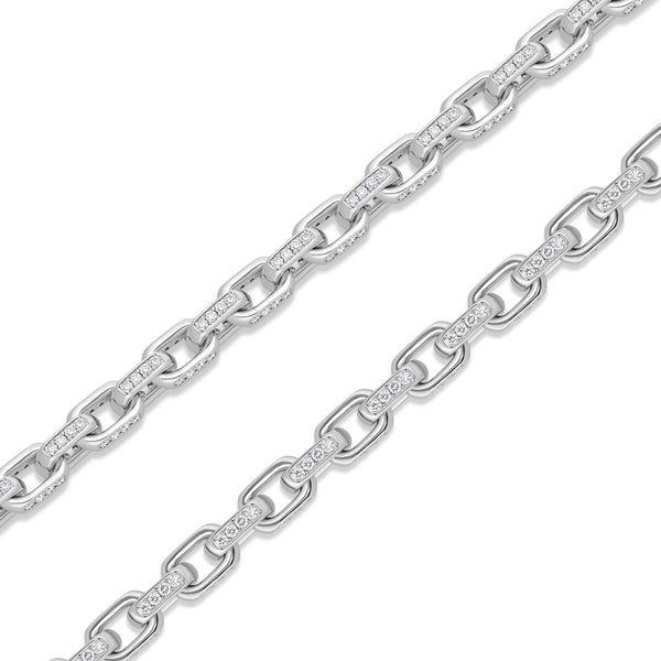 Diamond Odin Link Bracelet (8mm)