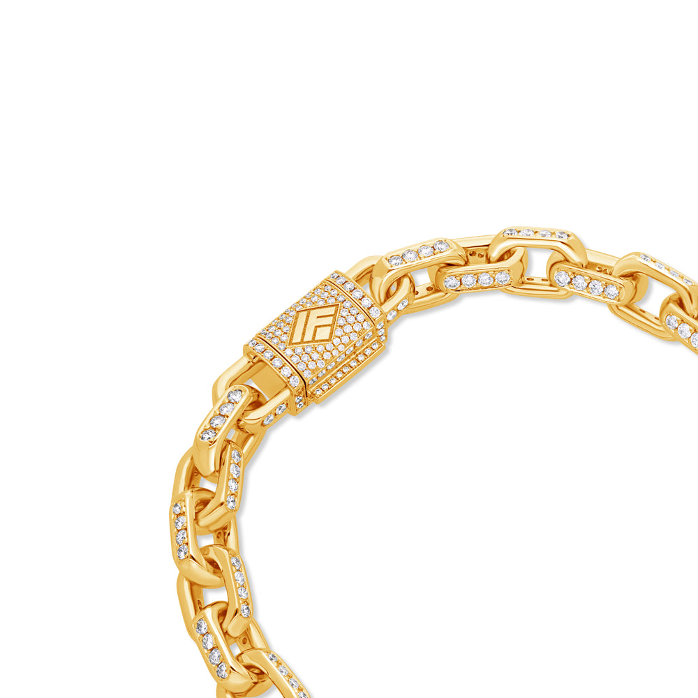Diamond Odin Link Bracelet (8mm)