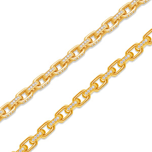 Diamond Odin Link Bracelet (8mm)