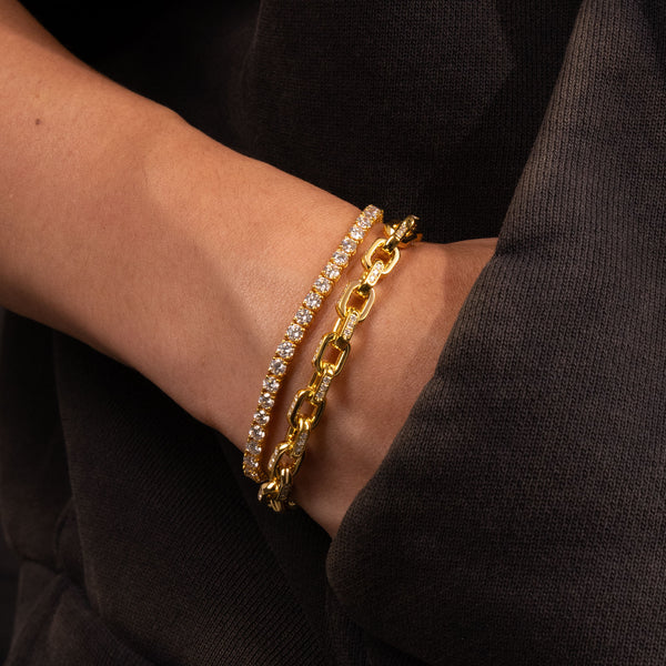 Diamond Odin Link Bracelet (6mm)