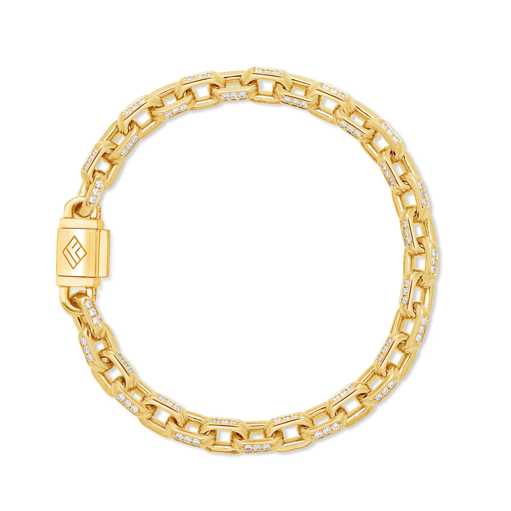 Diamond Odin Link Bracelet (6mm)