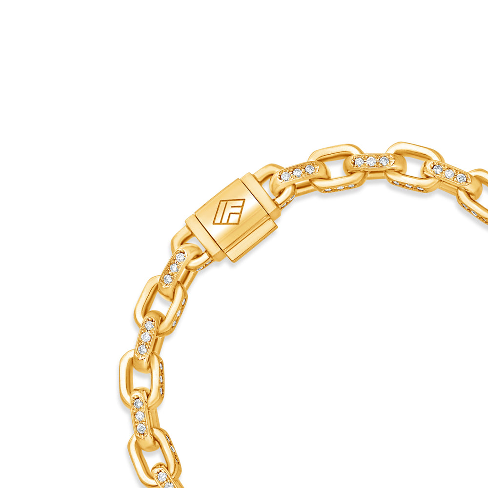 Diamond Odin Link Bracelet (6mm)