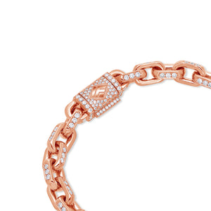 Diamond Odin Link Bracelet (7mm)