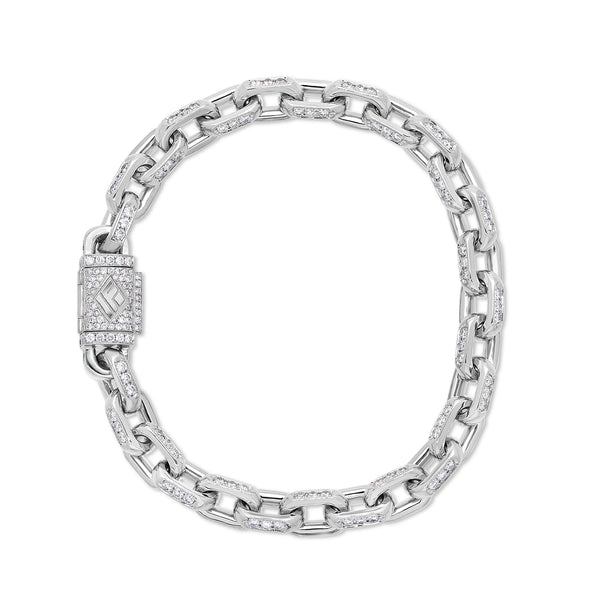 Diamond Odin Link Bracelet (7mm)