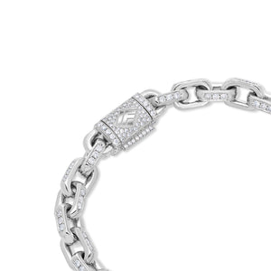 Diamond Odin Link Bracelet (7mm)