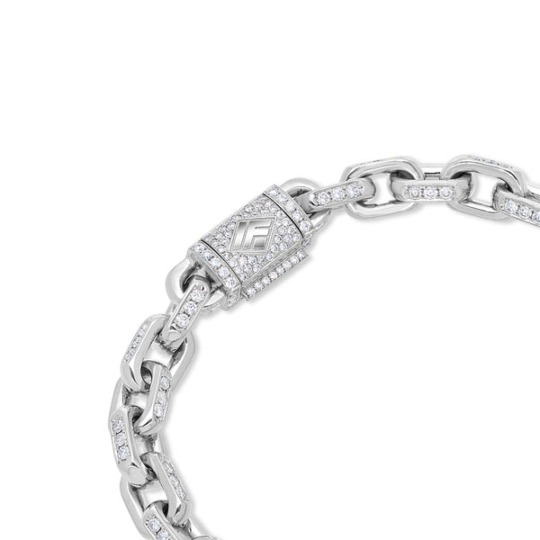 Diamond Odin Link Bracelet (7mm)