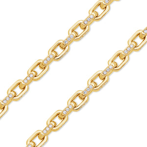 Diamond Odin Link Bracelet (7mm)