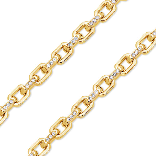 Diamond Odin Link Bracelet (7mm)