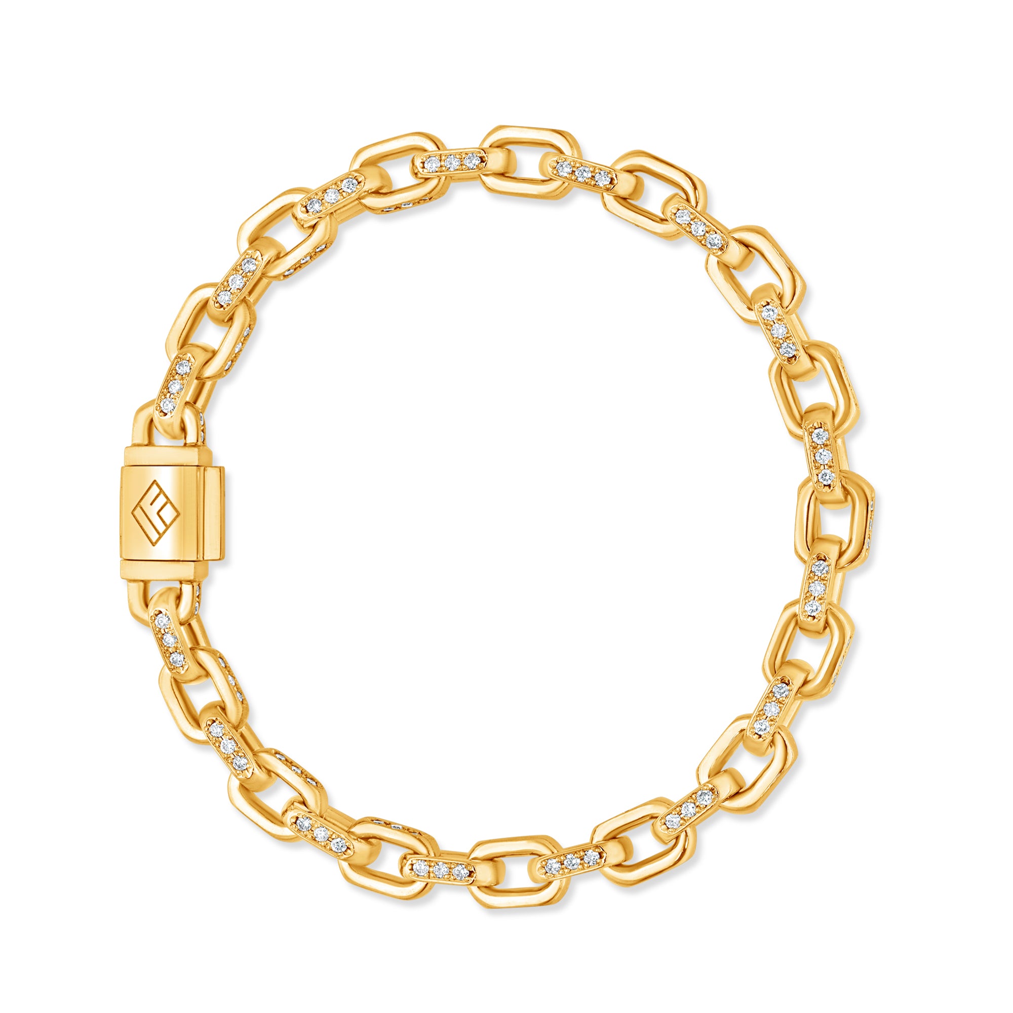Diamond Odin Link Bracelet (6mm)