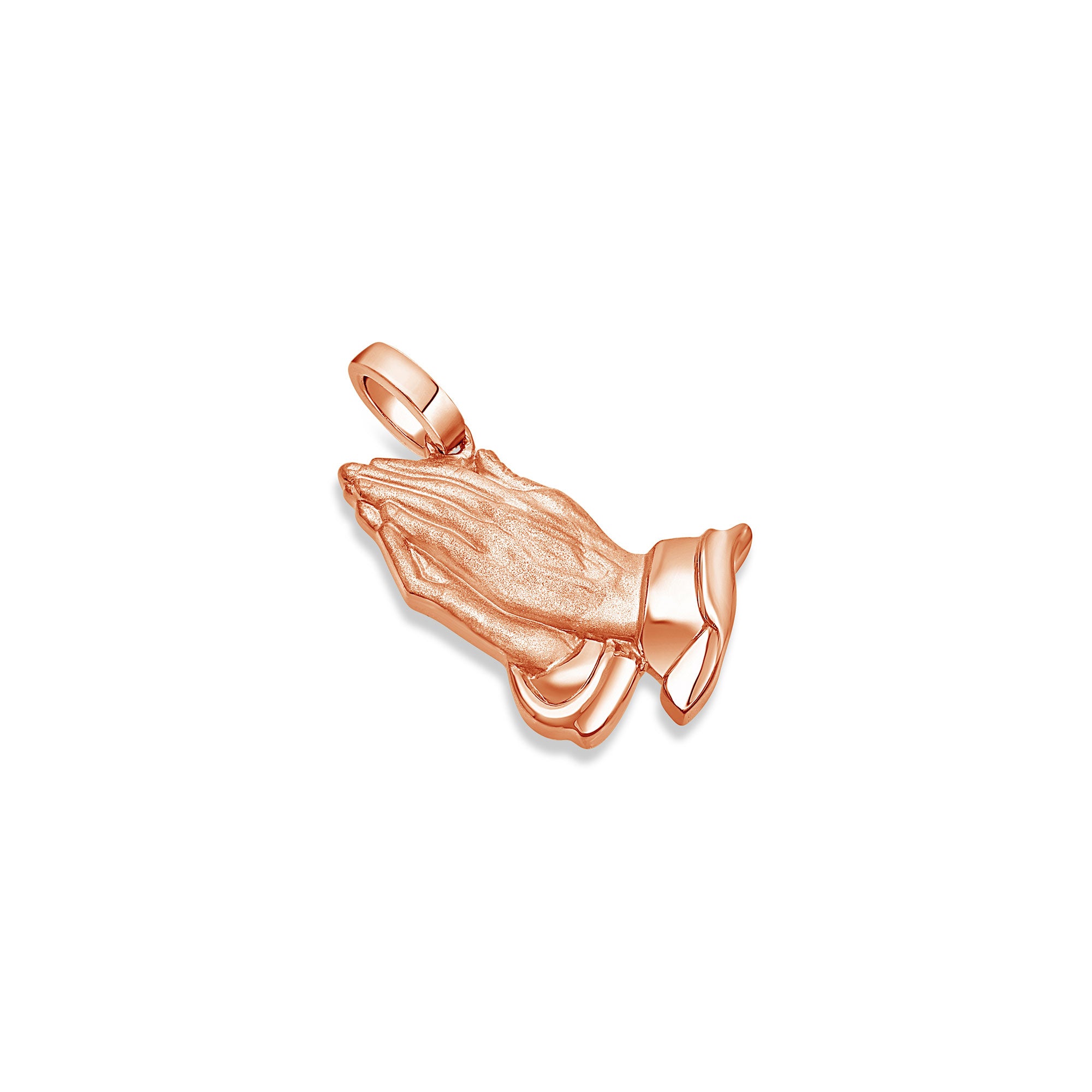 Micro Praying Hands Piece (Solid Gold)