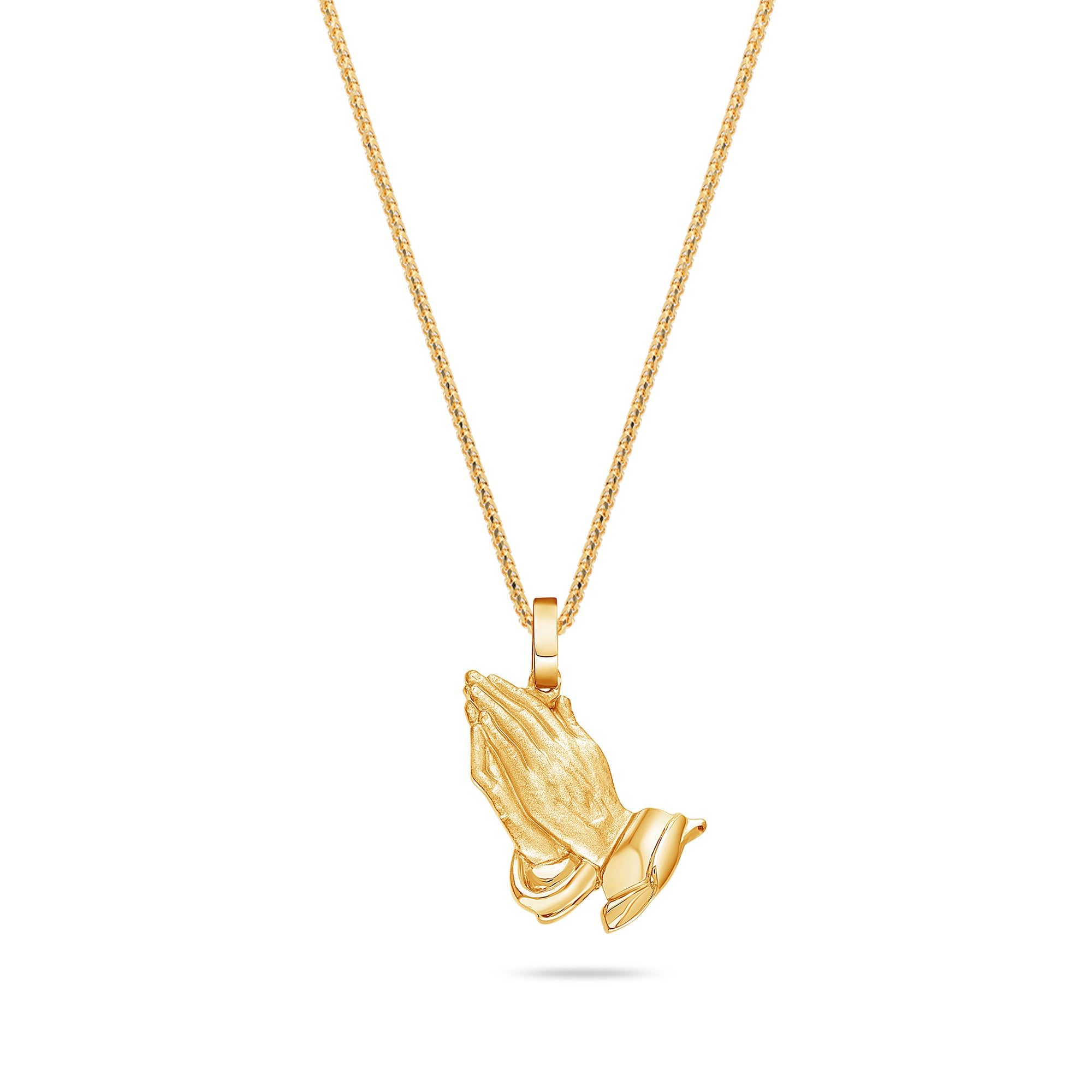 Micro Praying Hands Piece (Solid Gold)