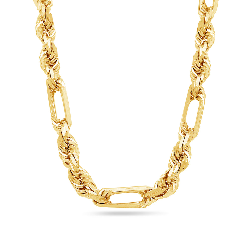 Gold Figa-Rope Chain (8.0mm)
