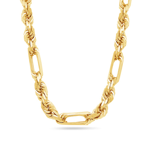 Gold Figa-Rope Chain (8.0mm)