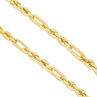 Gold Figa-Rope Chain (8.0mm)
