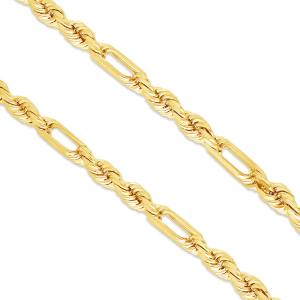 Gold Figa-Rope Chain (8.0mm)