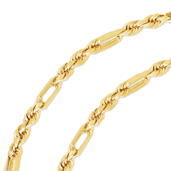 Gold Figa-Rope Chain (8.0mm)