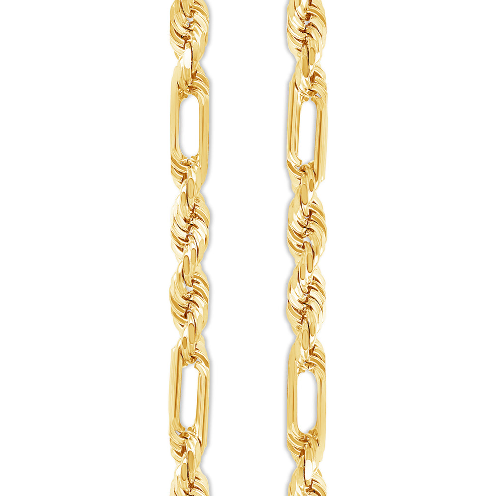 Gold Figa-Rope Chain (8.0mm)