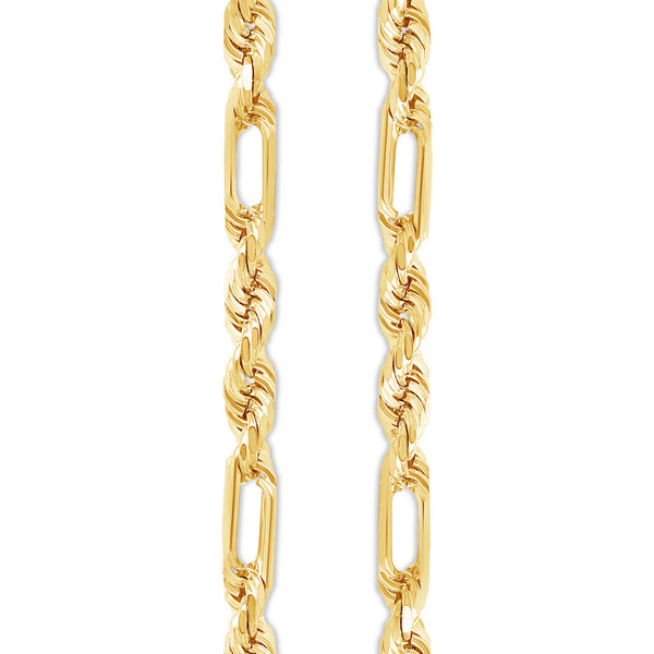 Gold Figa-Rope Chain (8.0mm)