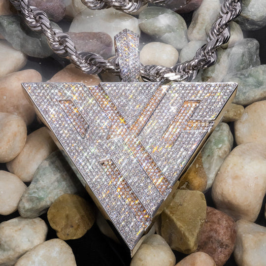 CUSTOM "RC" TRIANGLE PENDANT