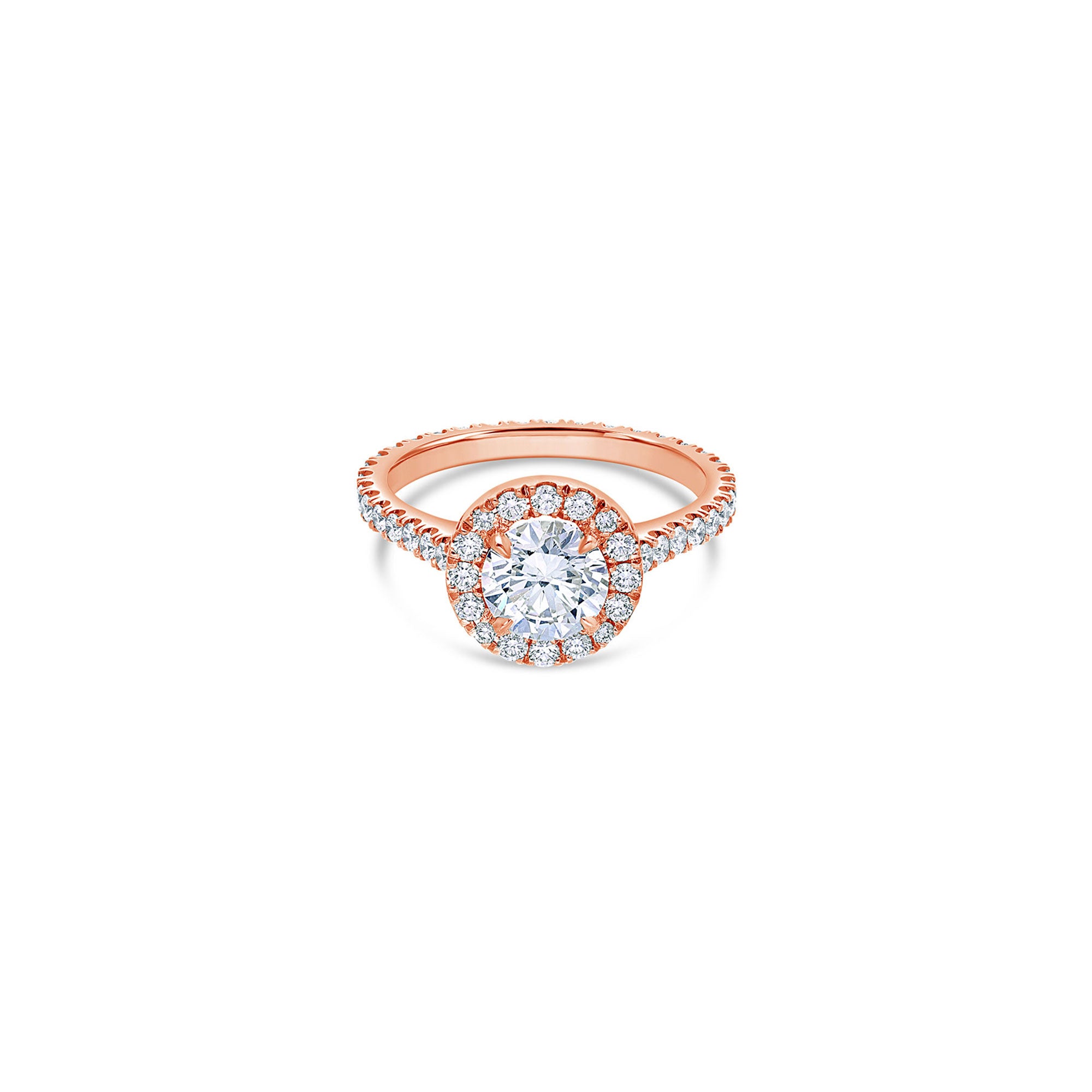 Elle Halo Engagement Ring (GIA Round 1.00ct)