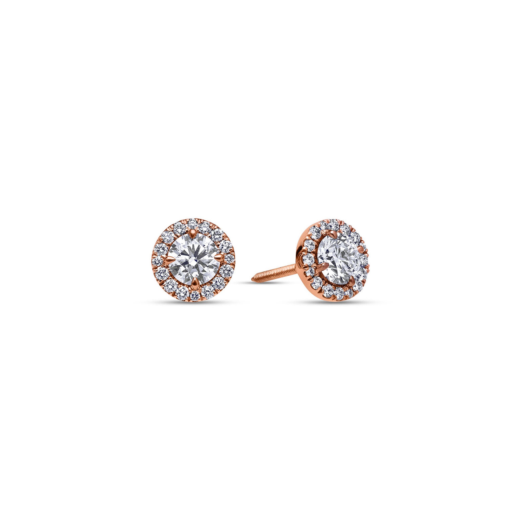 Elle Diamond Stud Earrings (0.70 Carat Total)