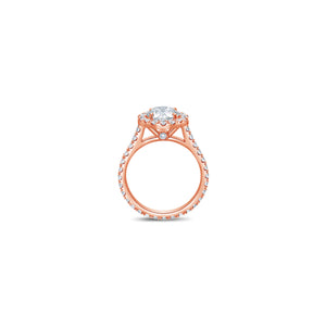 Elle Halo Engagement Ring (GIA Round 1.50ct)
