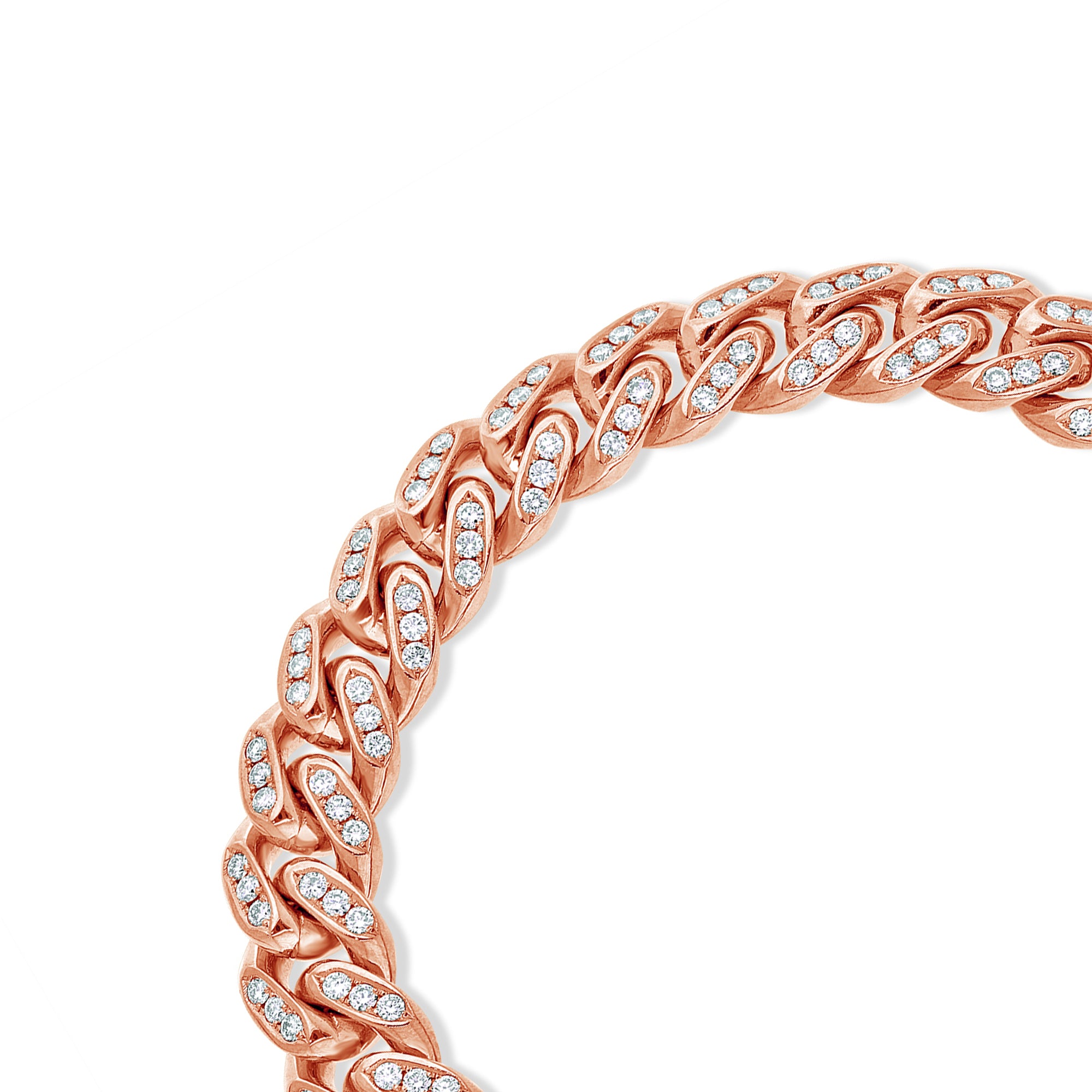 Diamond Cuban Link Bracelet (10mm, Bustdown)