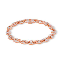 Diamond Ocean Link Bracelet (7mm)