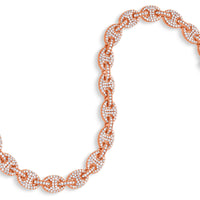 Diamond Ocean Link Bracelet (7mm)