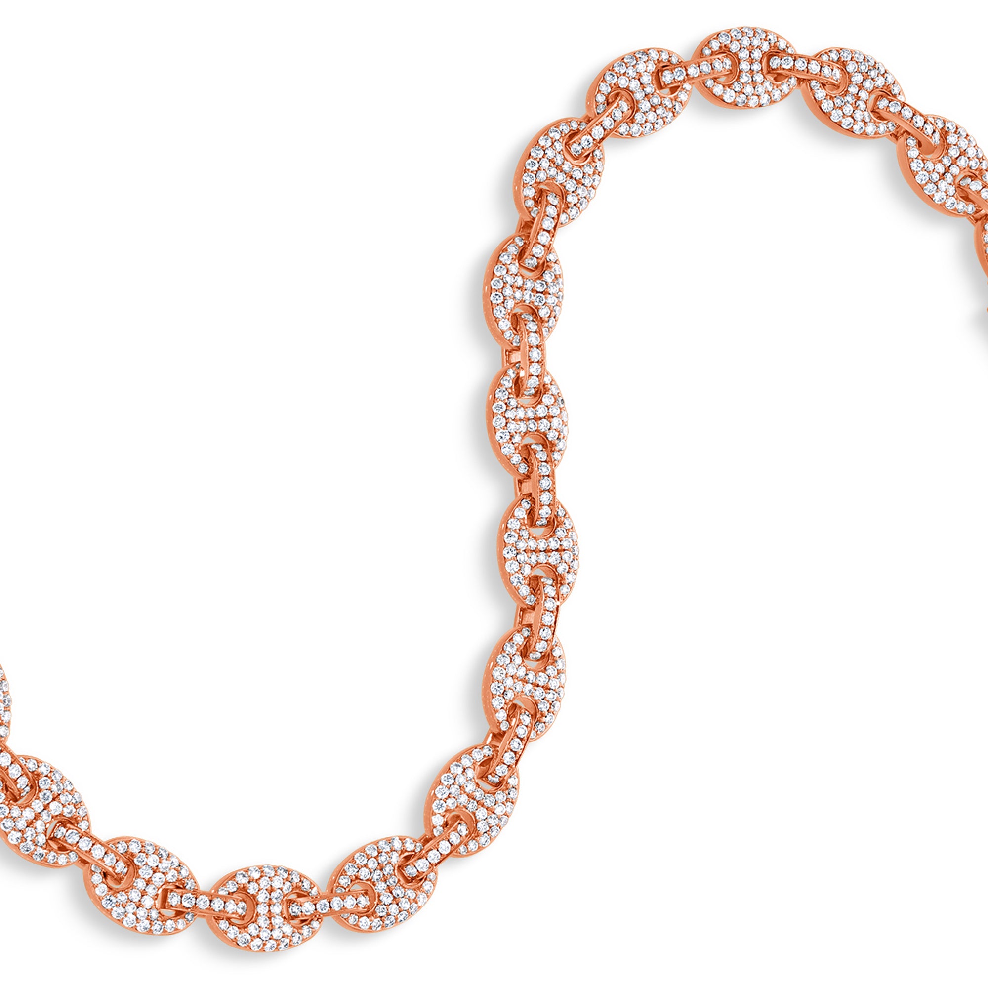 Diamond Ocean Link Bracelet (7mm)