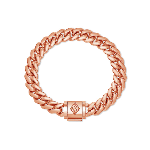 Gold Cuban Link Bracelet (9mm)