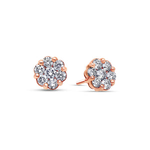 Baby Dax Diamond Cluster Earrings