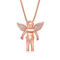Baby Cherub Angel (Open Wings, Partially Iced)