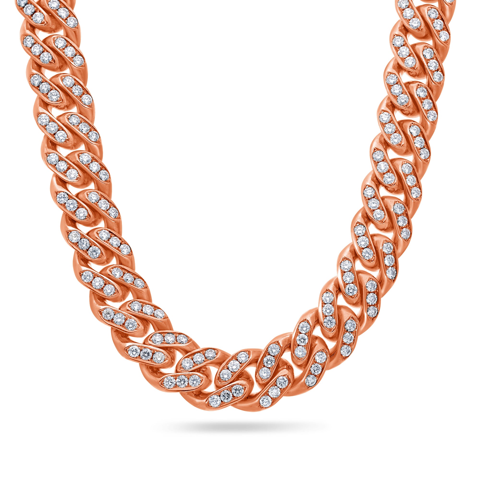 Diamond Cuban Link Chain (11mm 1 Row Oversized)