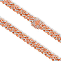 Diamond Cuban Link Chain (11mm 1 Row Oversized)