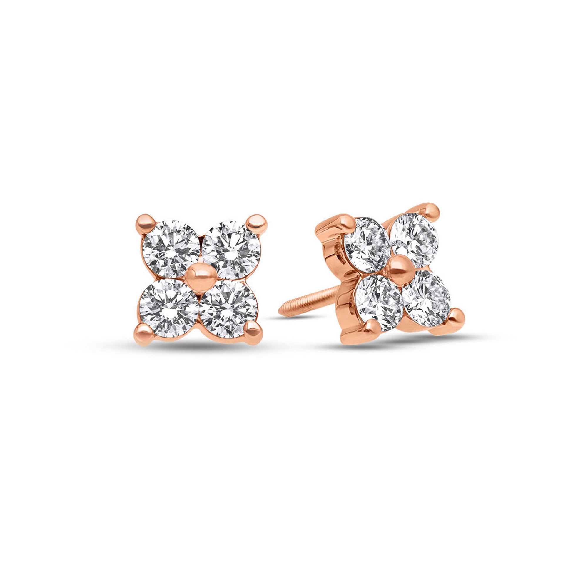 Fortuna Diamond Cluster Earrings