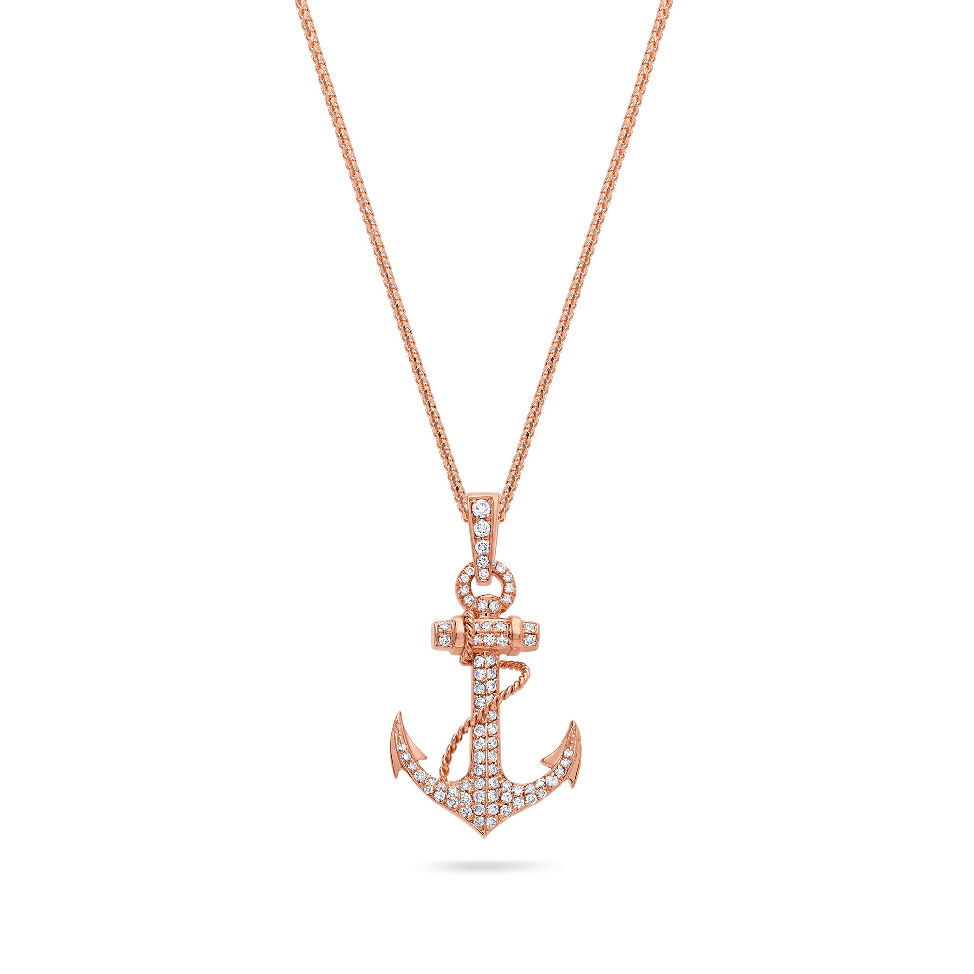 Diamond anchor necklace store