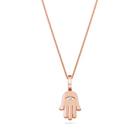 Micro Hamsa Piece (Blessings, Diamond Eye)