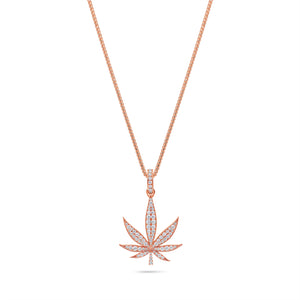 Micro Cannabis Leaf Piece (Fully Iced)