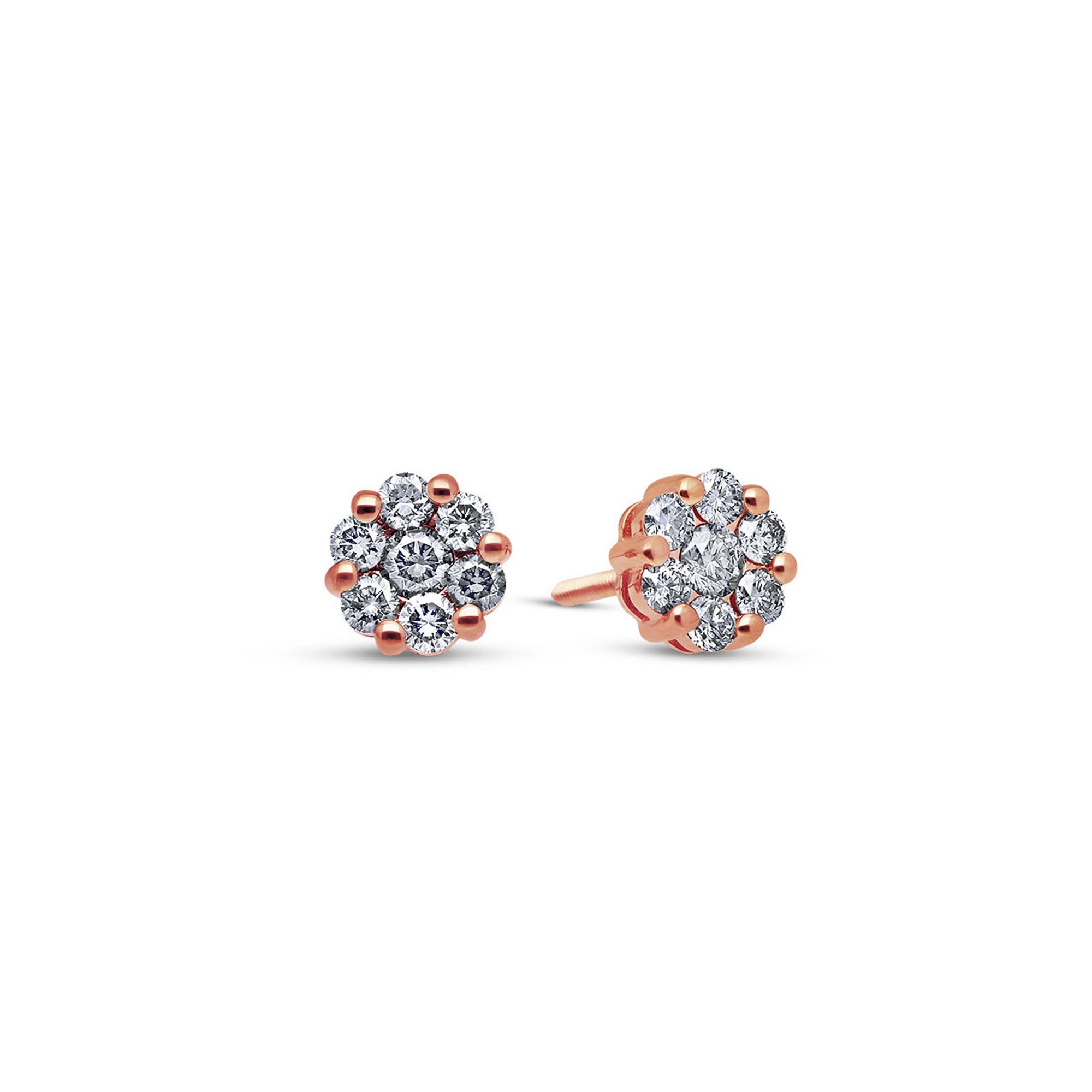 Nano Dax Diamond Cluster Earrings