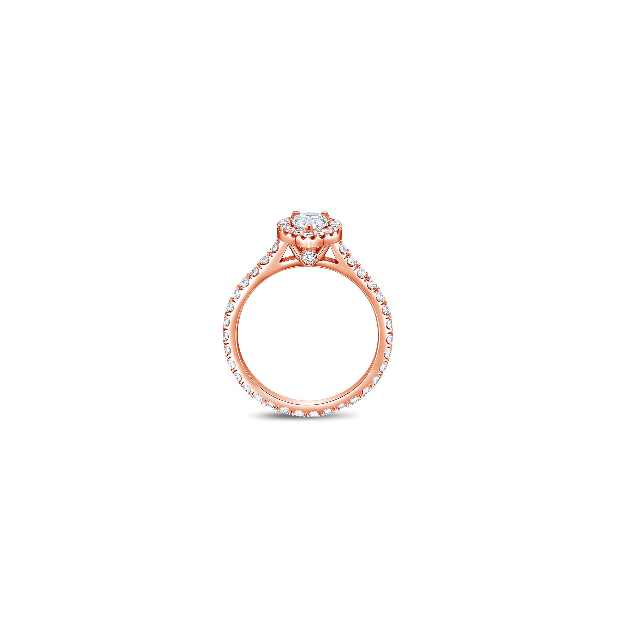 Elle Halo Engagement Ring (GIA Pear, 0.50ct)