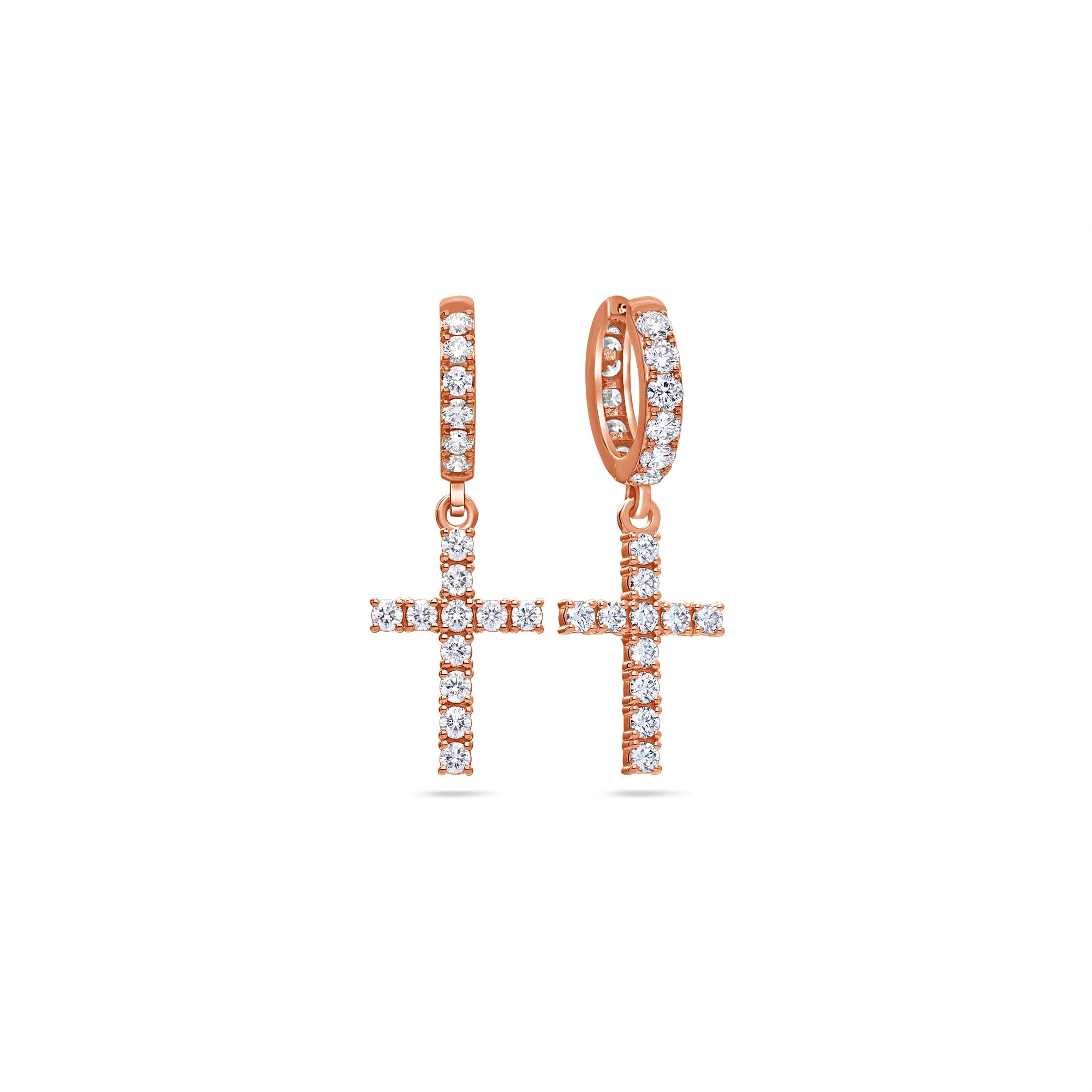 Pico Harvey Cross Hoop Earrings