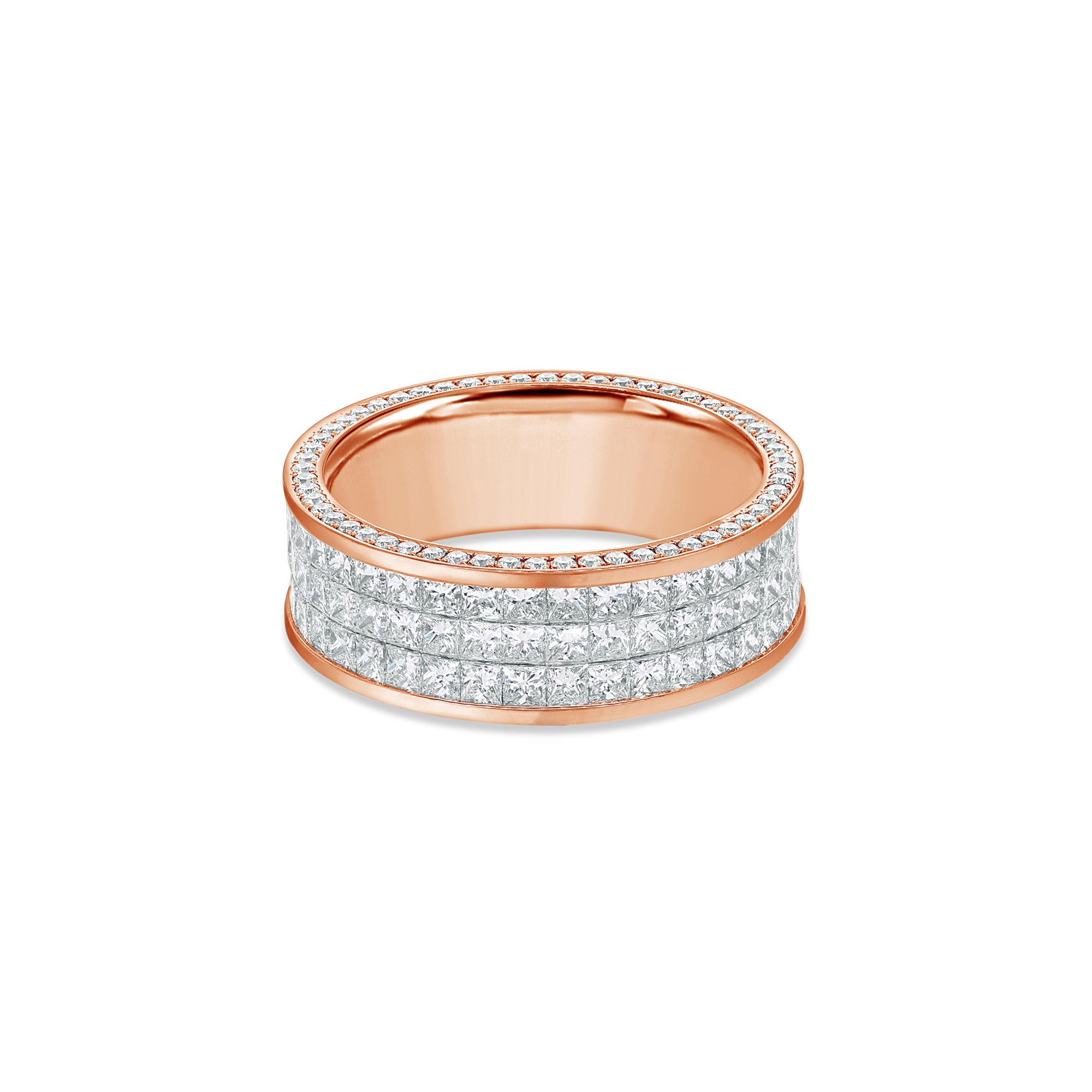 Sage Eternity Ring (3-Row)