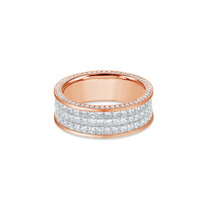 Sage Eternity Ring (3-Row)