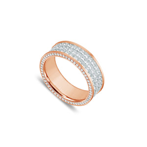 Sage Eternity Ring (3-Row)