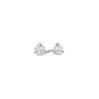 Solitaire Diamond Stud Earrings - 3 Prongs (GIA, 0.50 Carat Total, Round)