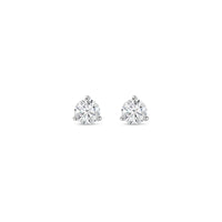 Solitaire Diamond Stud Earrings - 3 Prongs (GIA, 0.50 Carat Total, Round)