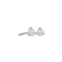 Solitaire Diamond Stud Earrings - 3 Prongs (GIA, 0.50 Carat Total, Round)